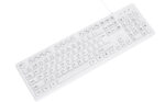 MCSaite Wired White USB 104 Keys Computer Keyboard with Stands - Image 3