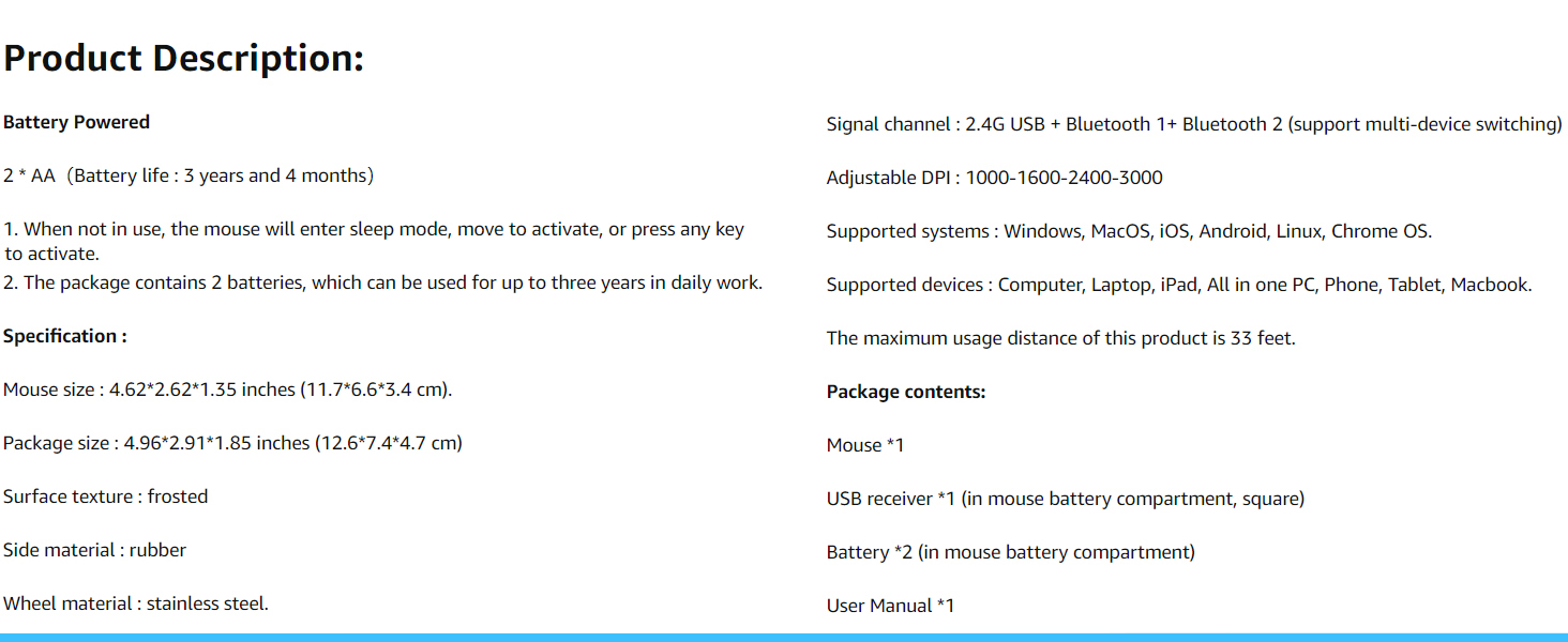 Product description